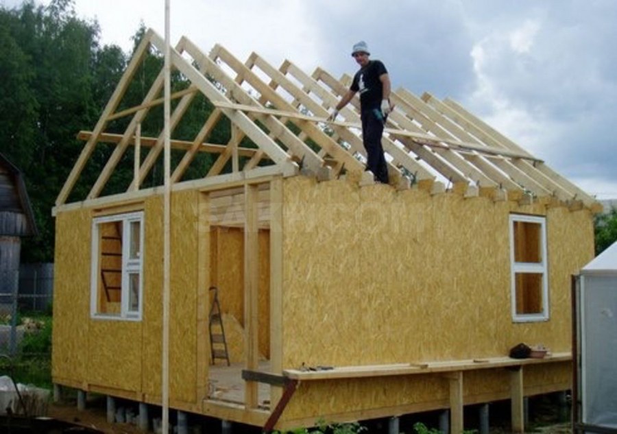 Каркасный домик своими руками