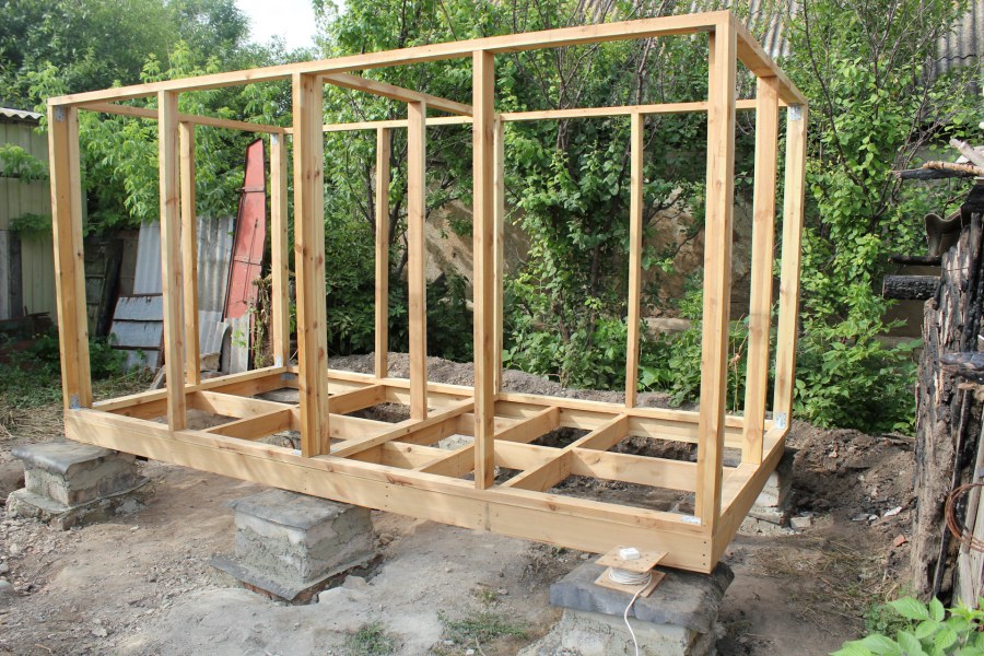 Каркас дачного домика