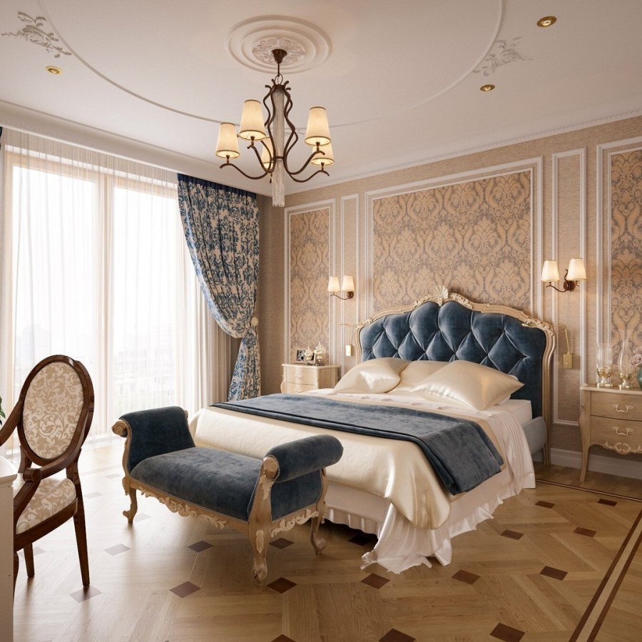 Красивые классические спальни
