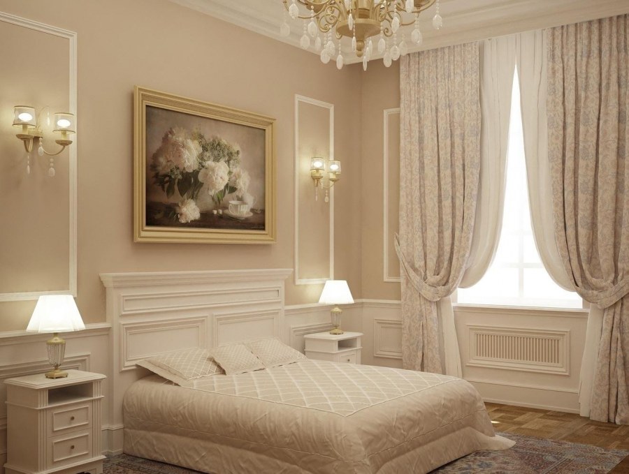 Классический интерьер спальни