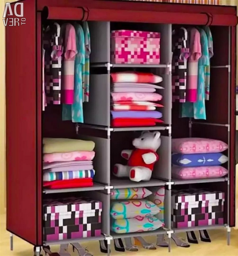 Складной каркасный тканевый шкаф Storage Wardrobe 175 130 45 см