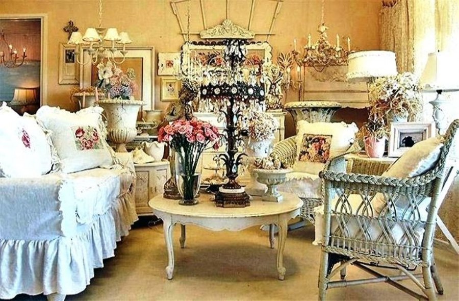 Потертая мебель в стиле шебби Шик