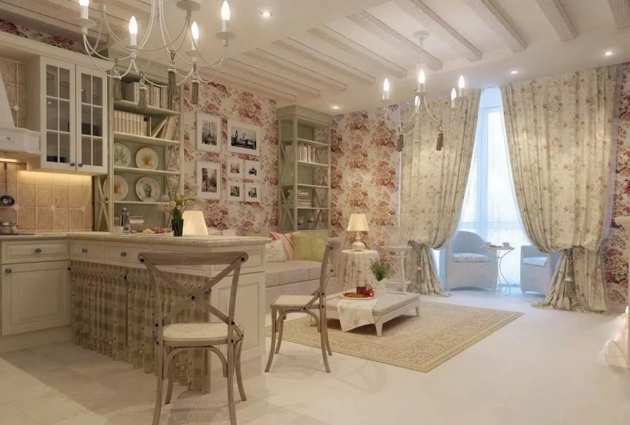 Мудборд интерьера в стиле шебби-Шик