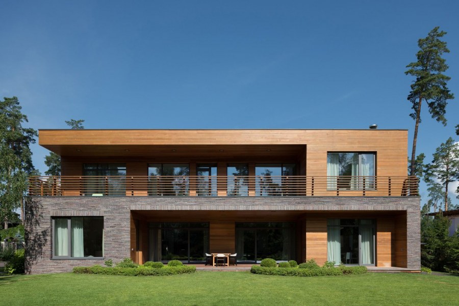 Дом Модерн с плоской крышей