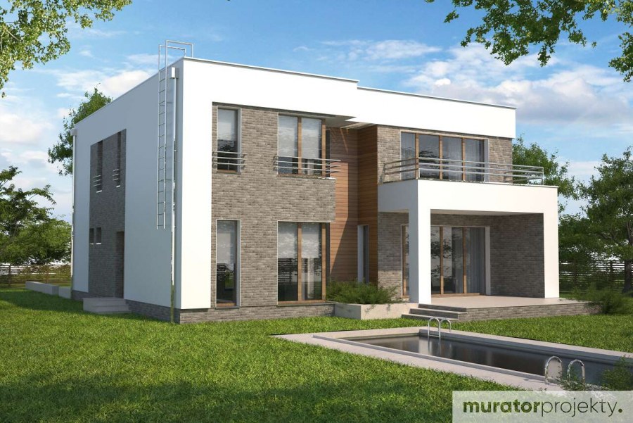 Фасады домов с плоской крышей