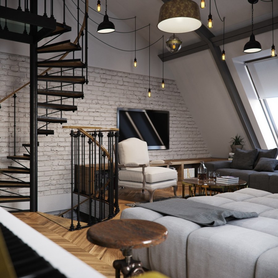 Отделка в Индустриальном стиле