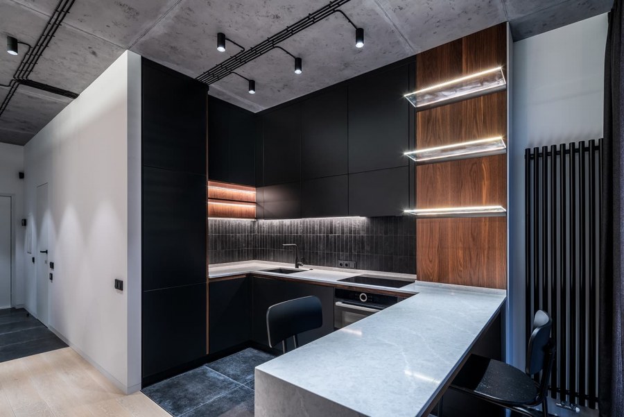 Освещение лофт в интерьере