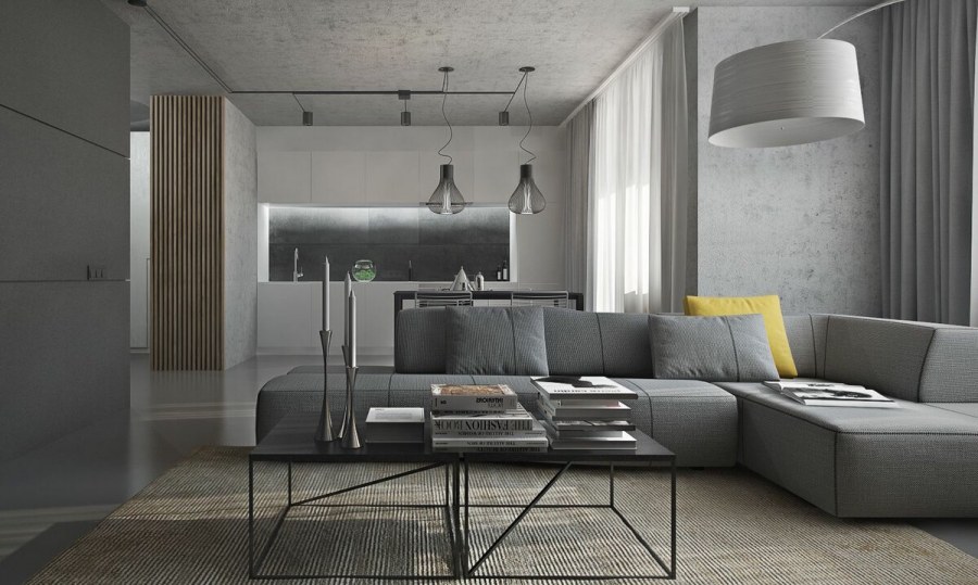 Интерьер в серых тонах