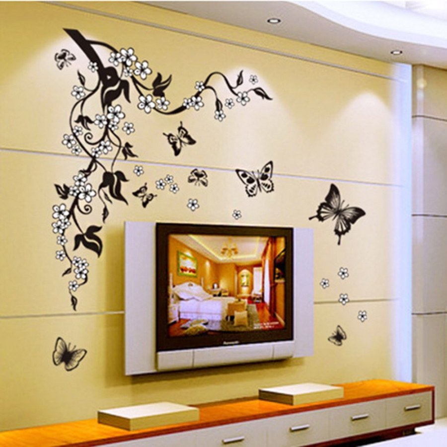 Наклейки на стену в гостиной
