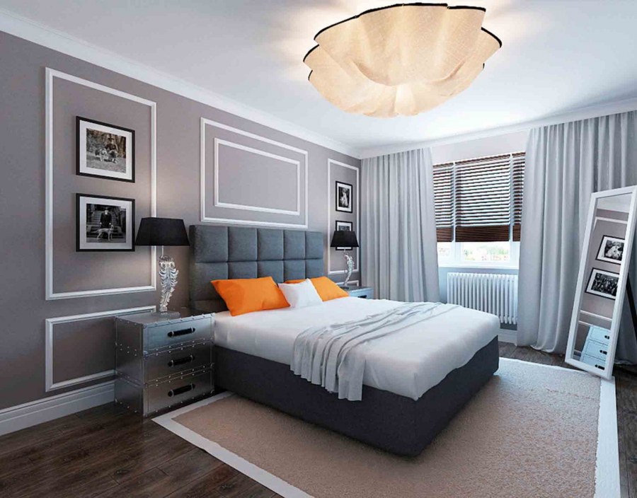 Современный интерьер спальни