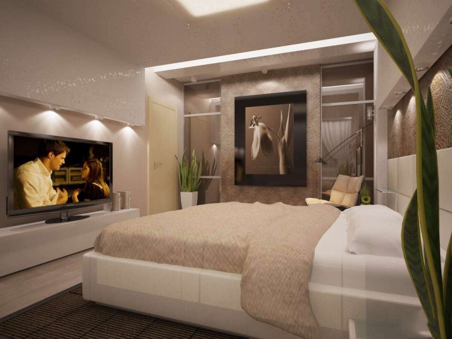 Интерьер спальни в современном стиле