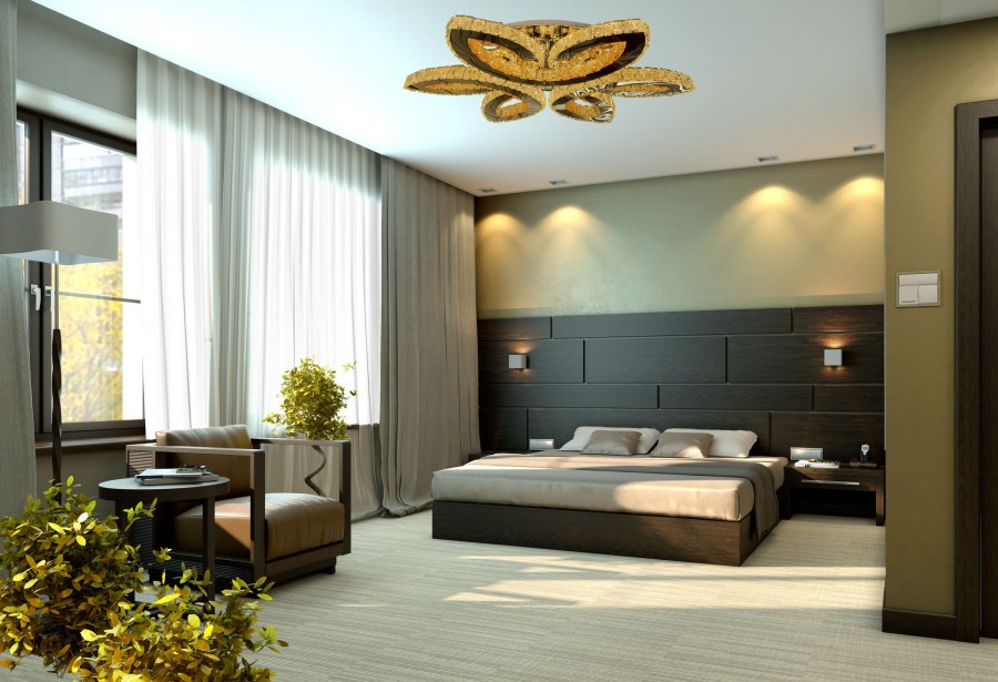 Мастер бедрум в стиле Модерн