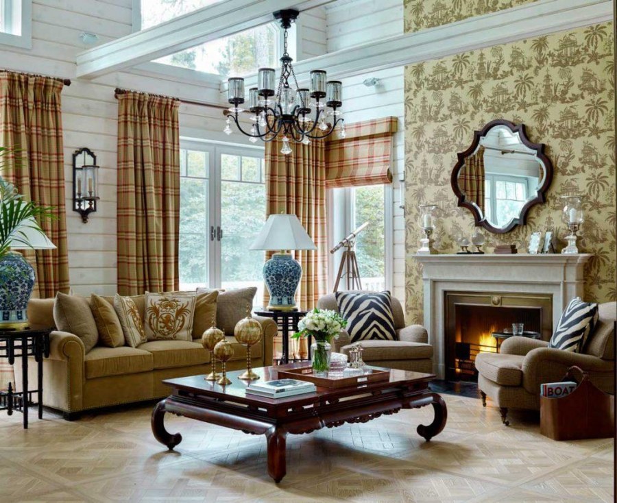 Гостиная в колониальном стиле