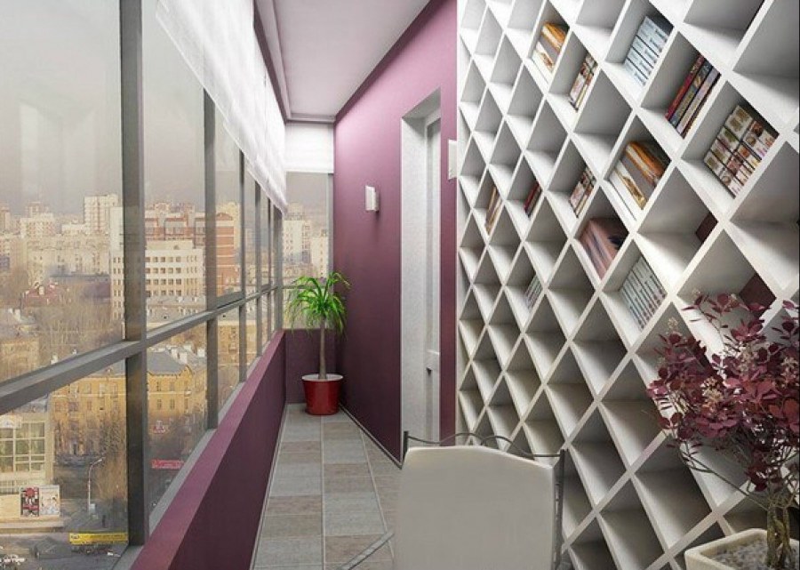 Креативная отделка лоджии