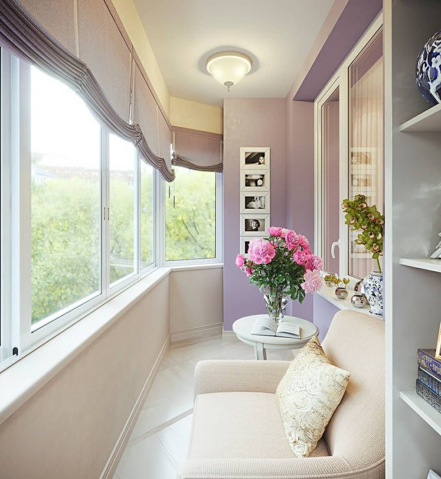 Вместительный балкон