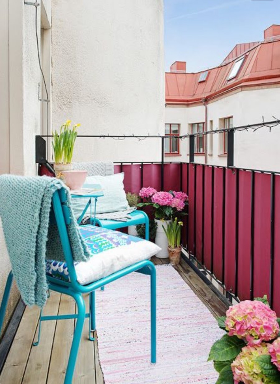 Покрасить открытый балкон