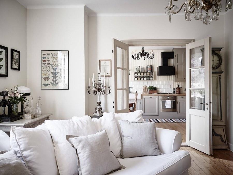 Винтажная в интерьере скандинав