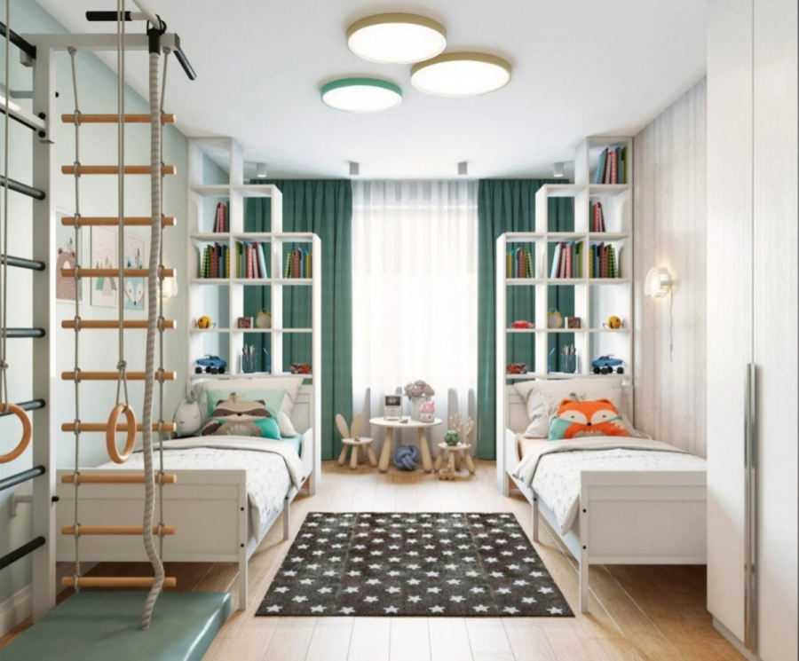 Детская комната для двух ма