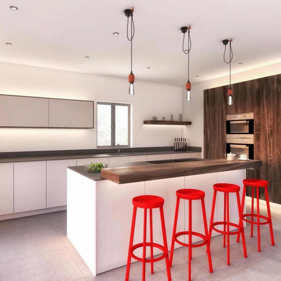 Кухня гостиная Минимализм дерево