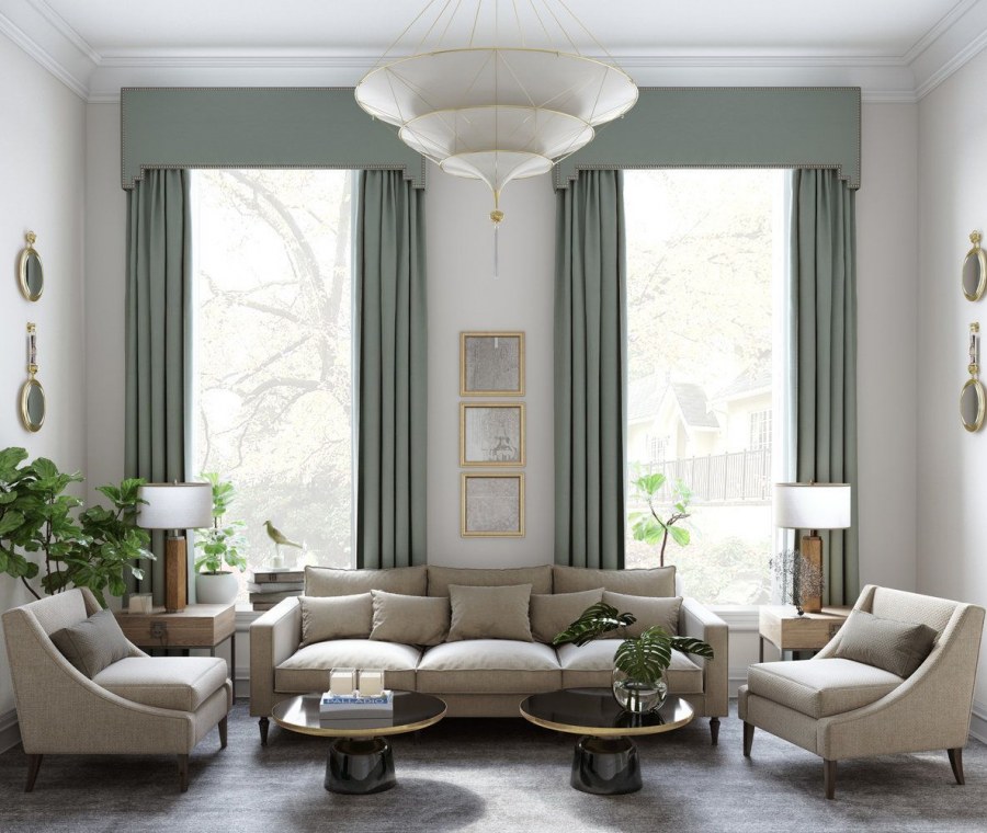 Шторы в американском стиле