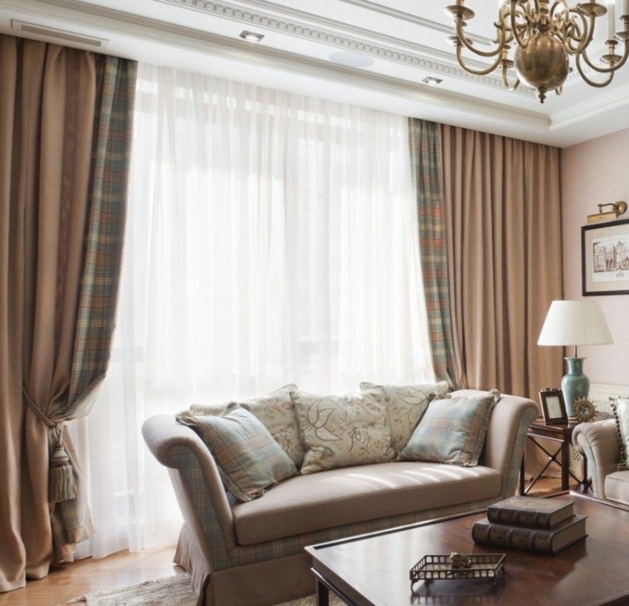 Шторы в стиле Модерн для гостиной