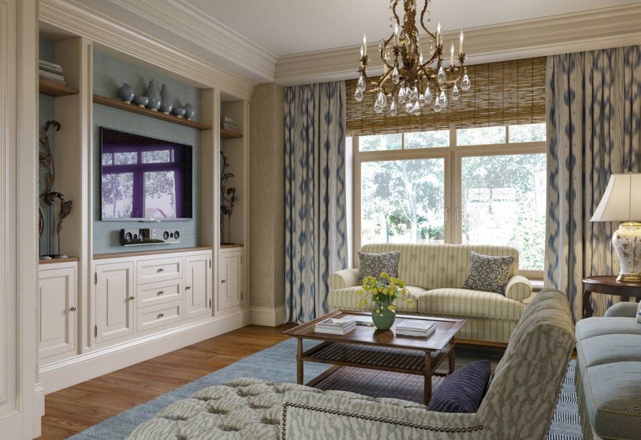 Шторы в стиле американская классика