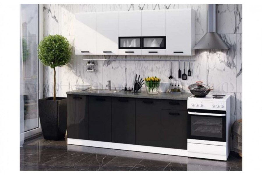 Кухня Рио белый глянец миф