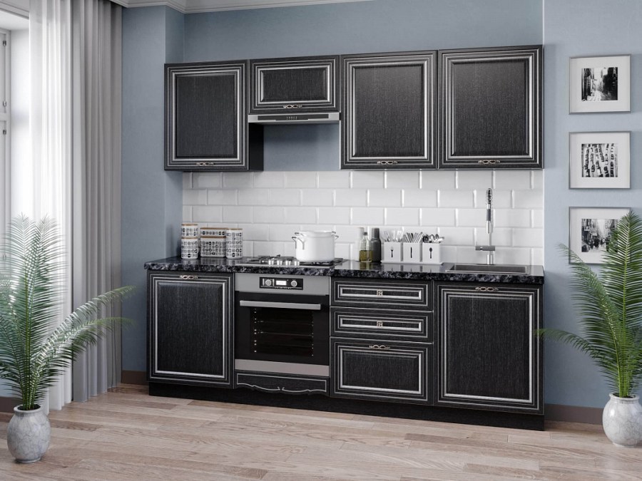 Кухня Италия дуб темный