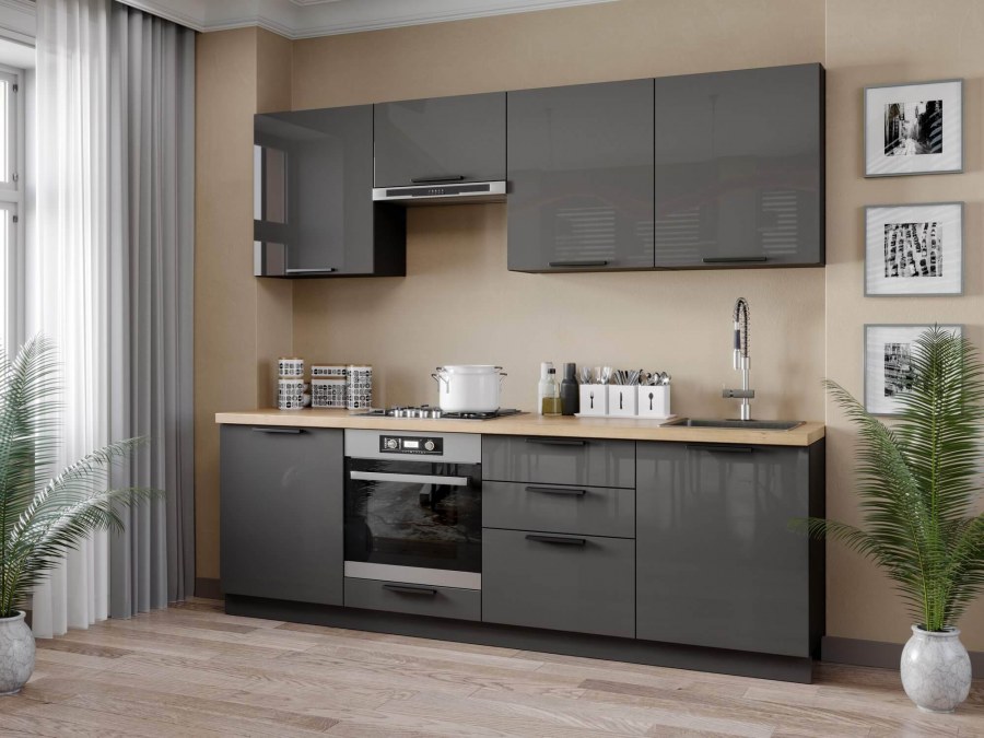 Кухня Герда антрацит любимый дом