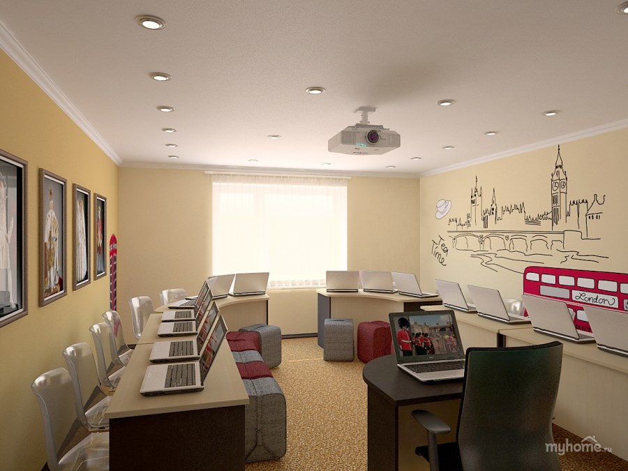 Интерьер языковой школы