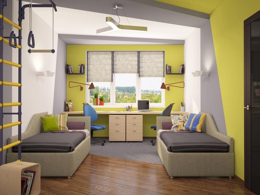Детская комната для двух ма