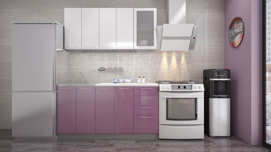 ДСВ кухня олива сирень