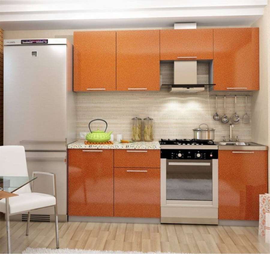 Кухня олива МДФ 2.1 М