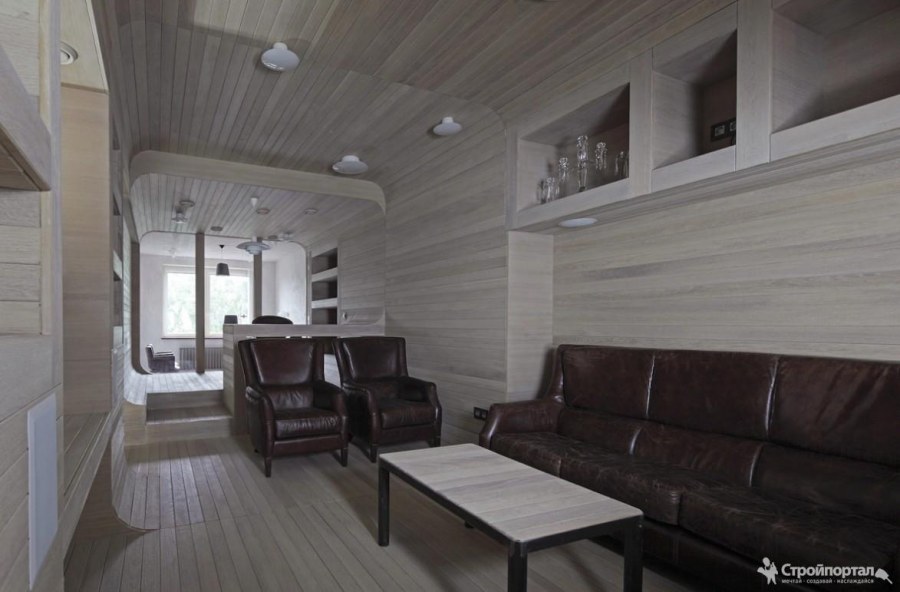 Отделка стен ламинатом в дачном доме