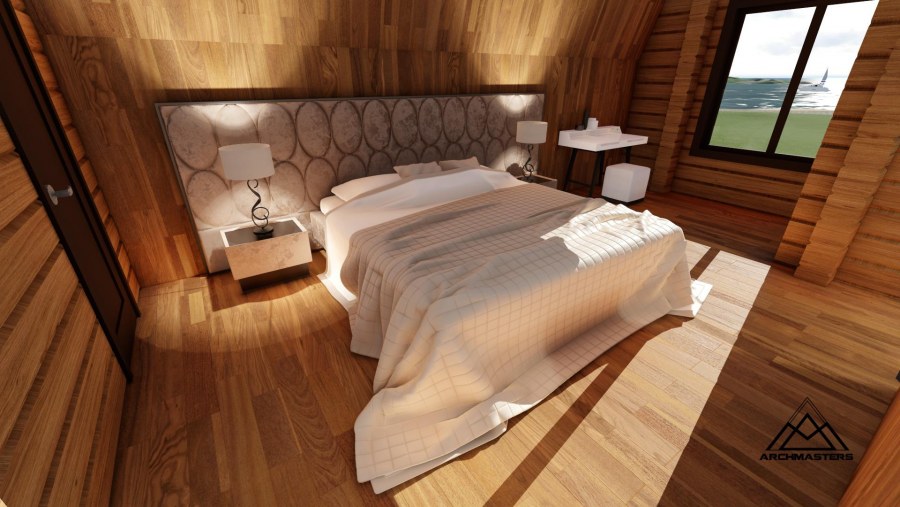 Интерьер мансарды