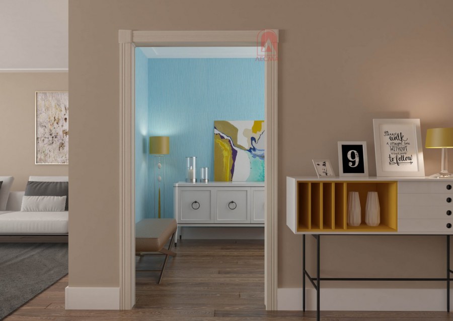 Арка "портал Люкс" ПВХ дуб беленый 1000*190*2100