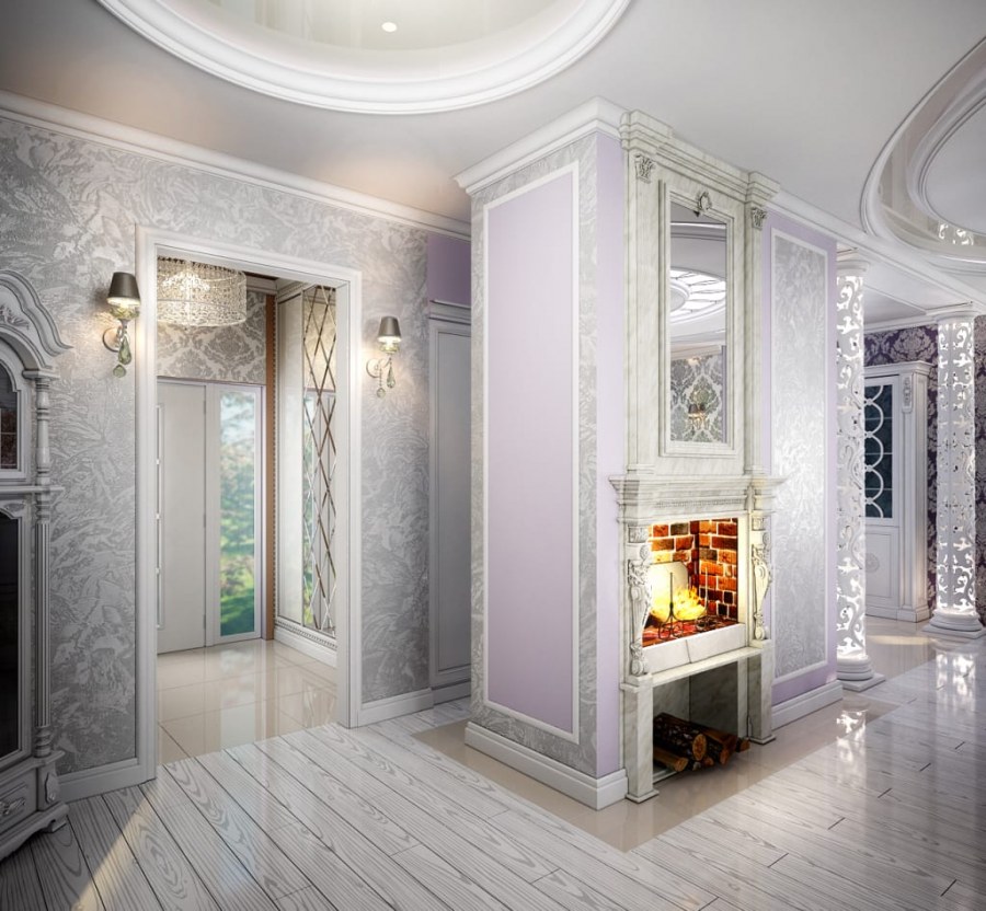 Интерьер коттеджа в классическом стиле
