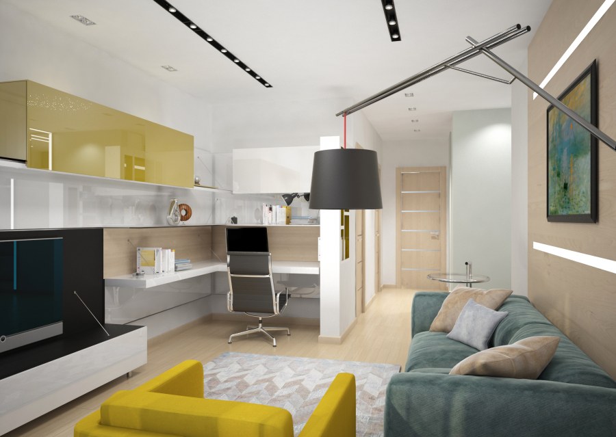 Стильная комната для молодого человека