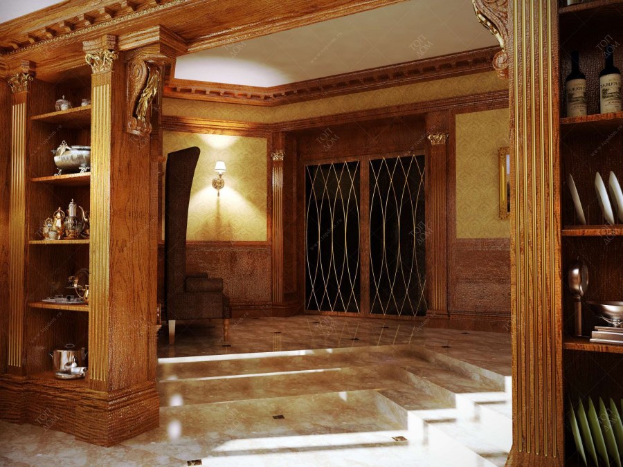 Прихожая в римском стиле