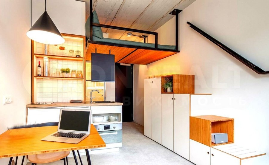 Интерьер квартиры студии 25 кв.м