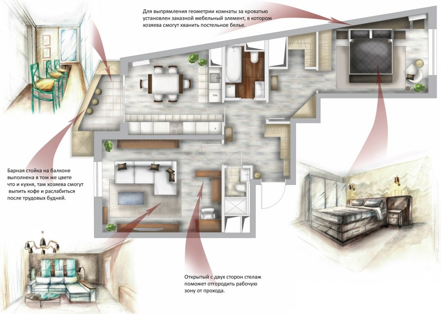 Икеа мебель для студии 18 кв.м жилой