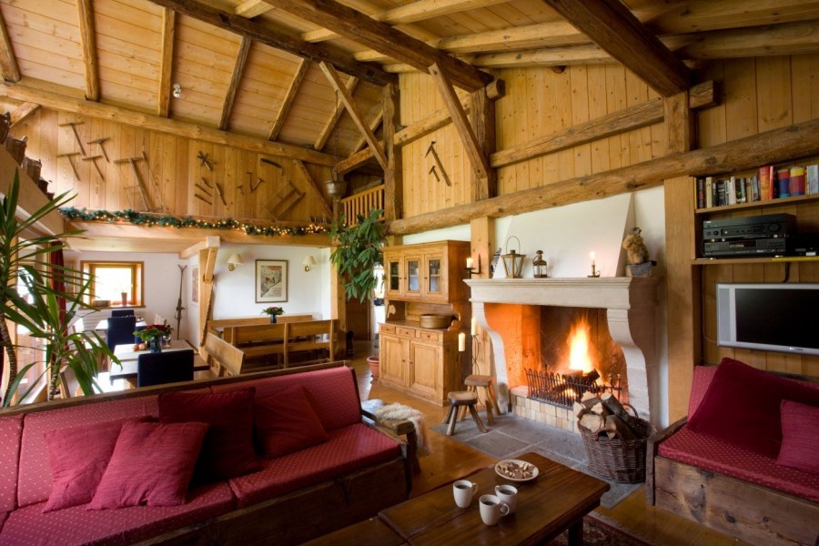 Охотничий домик интерьер