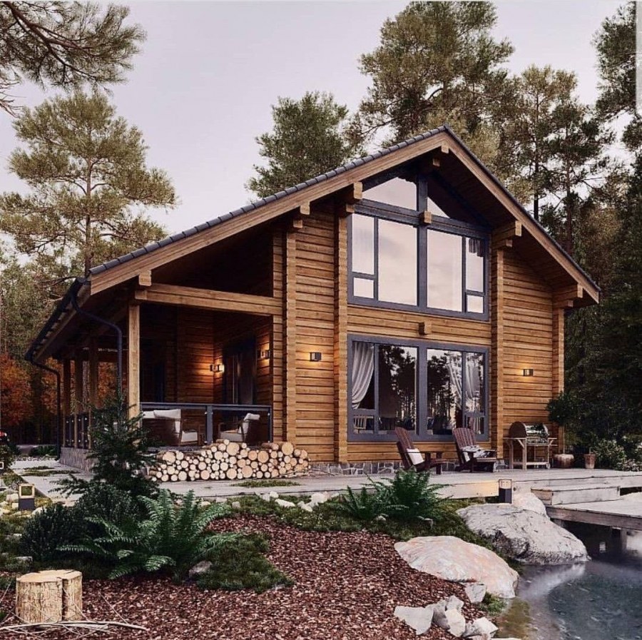 Дом из клееного бруса Альбатрос