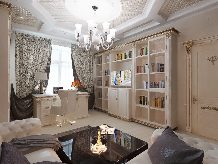 Библиотека в стиле Неоклассика