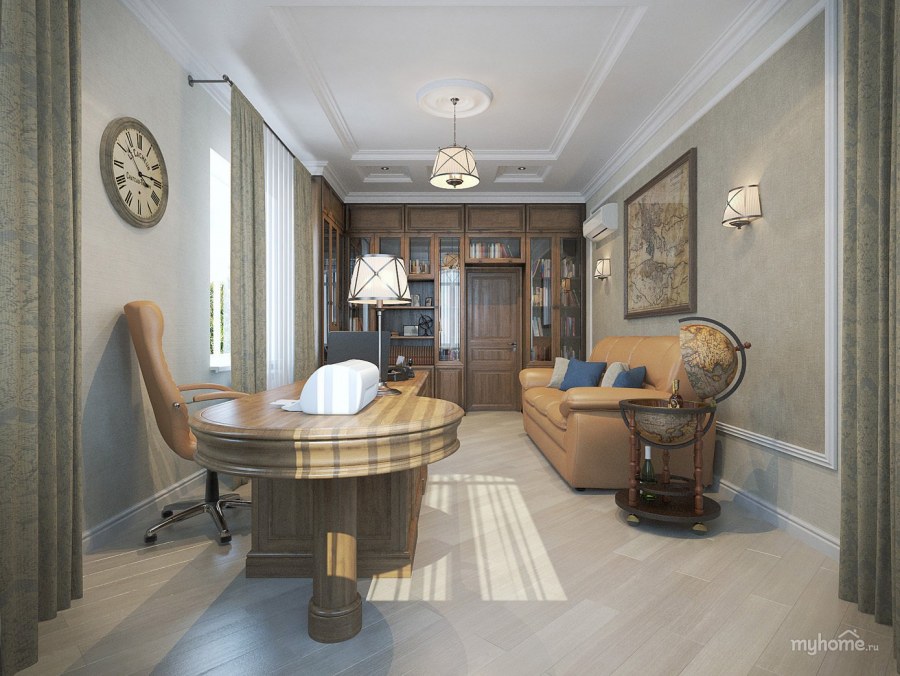 Стиль Прованс в интерьере кабинета