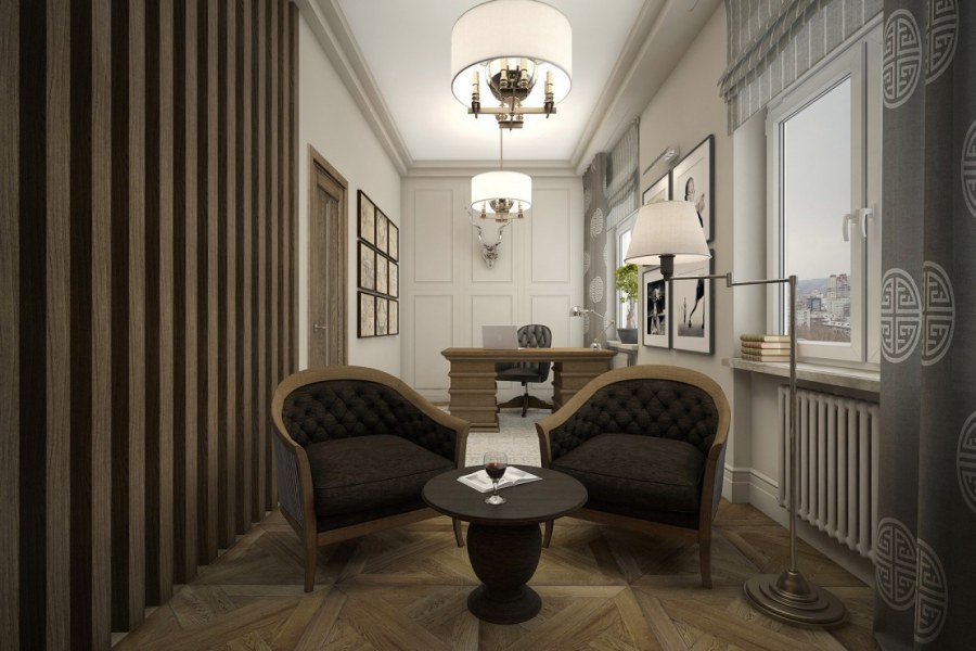 Кабинета руководителя в неоклассическом стиле