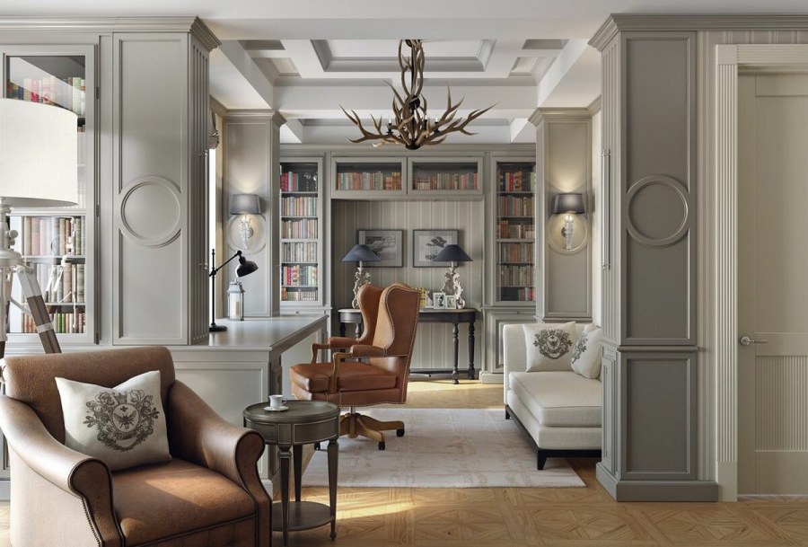 Кабинет в американском стиле