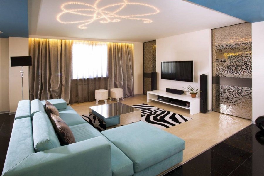 Зал в современном стиле