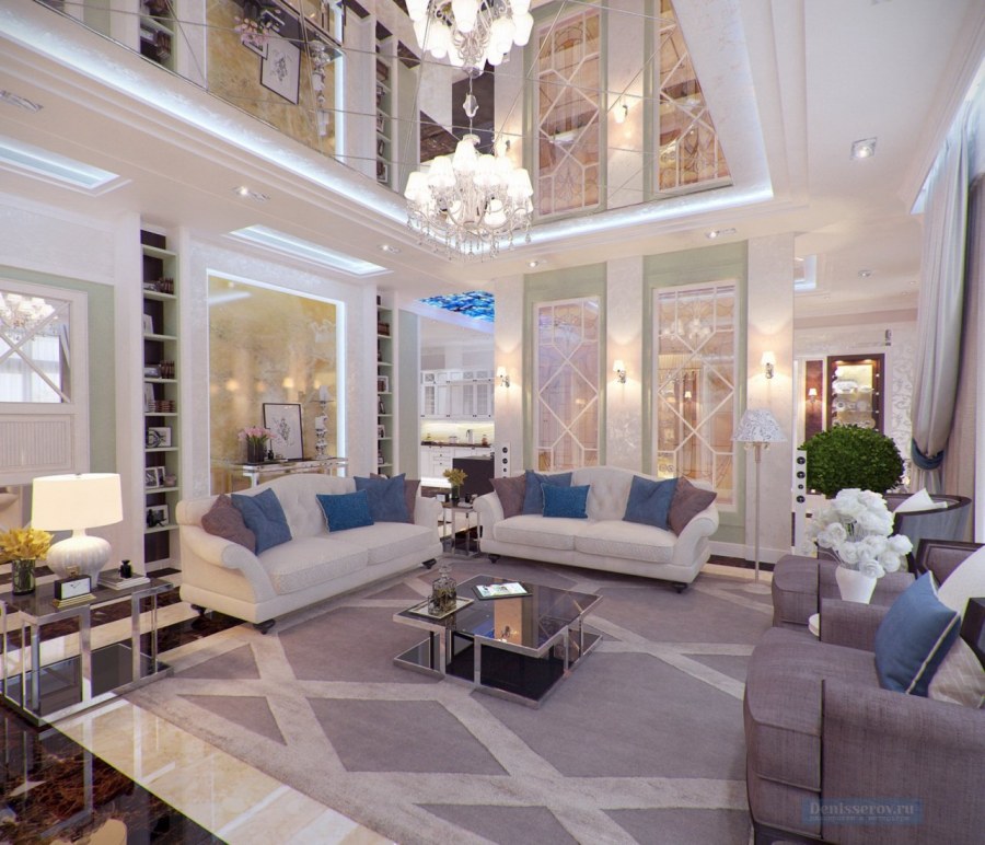 Двусветная гостиная Неоклассика