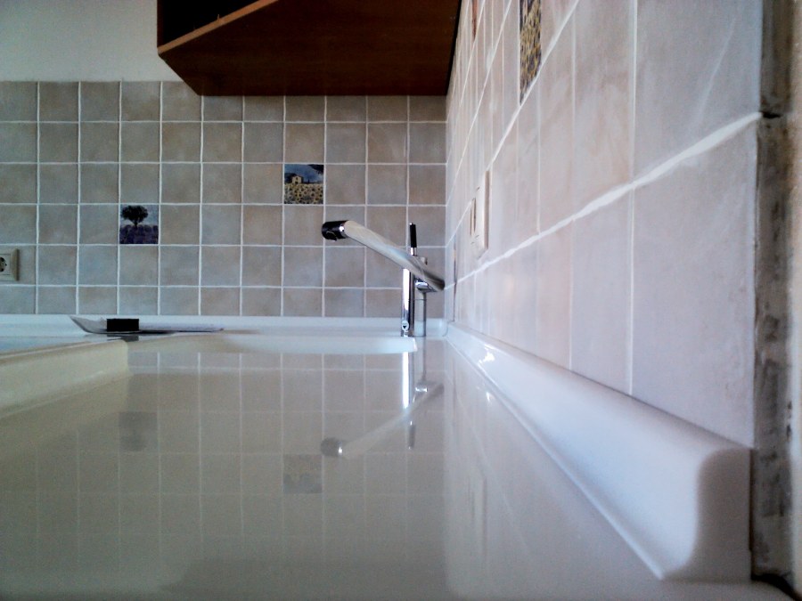 Фартук к черной столешнице